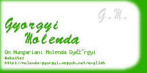 gyorgyi molenda business card